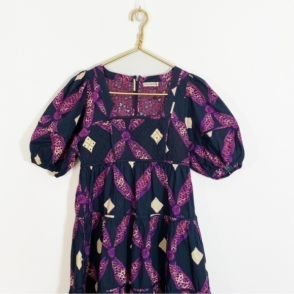 Ulla Johnson‎ Nora Quilted Puff Sleeve Dress with Pockets 0 - Picture 4 of 12